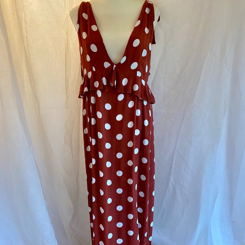 Polka Dot Maxi Dress